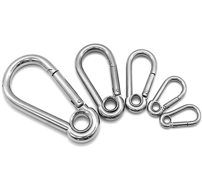 AISI 304 stainless steel safety spring snap hook safety hook