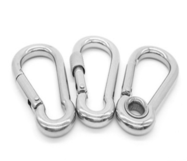 AISI 304 stainless steel safety spring snap hook safety hook