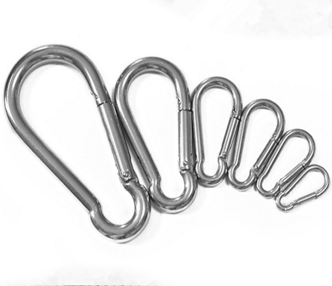 AISI 304 stainless steel safety spring snap hook safety hook