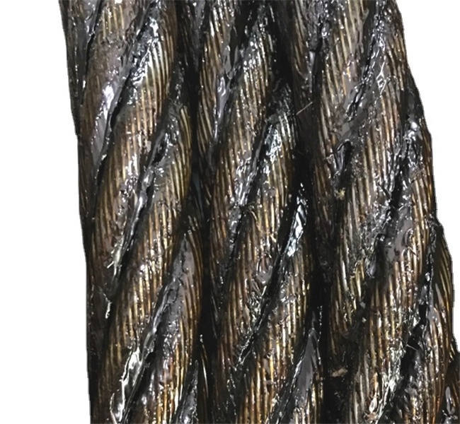 6*19 EHS ungalvanized oil coated elevator steel wire rope