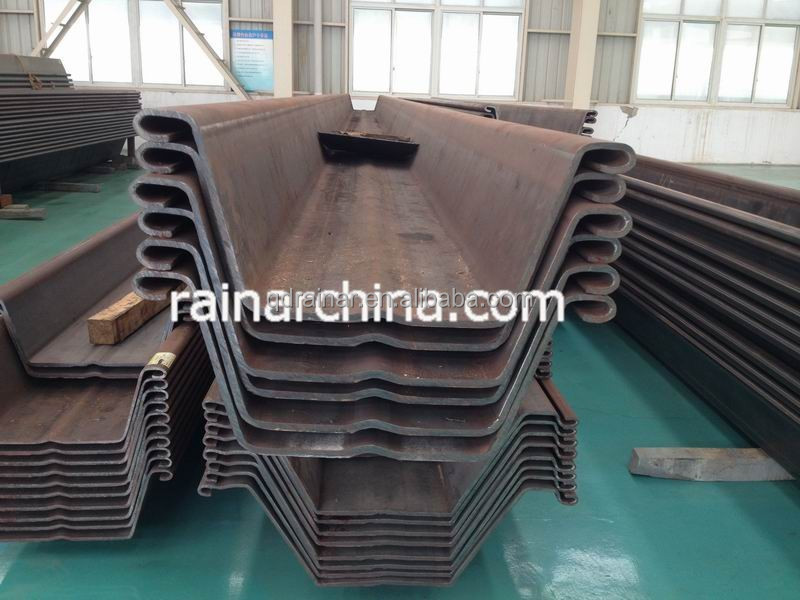 600-750mm cold rolled U type steel larsen sheet pile