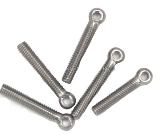 SS316, SS 304 DIN444 Stainless Steel forged flat head eye bolt