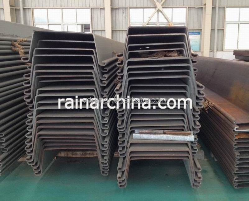 600-750mm cold rolled U type steel larsen sheet pile