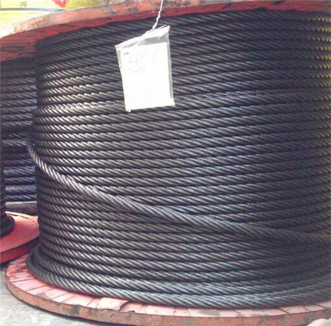 6*19 EHS ungalvanized oil coated elevator steel wire rope