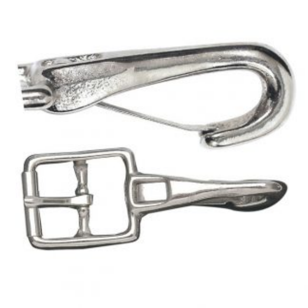 Horse harness hook and buckle