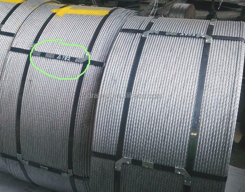 ASTM A475 class A 1/4 inch Galvanized steel cable