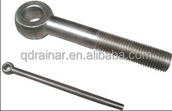 SS316, SS 304 DIN444 Stainless Steel forged flat head eye bolt