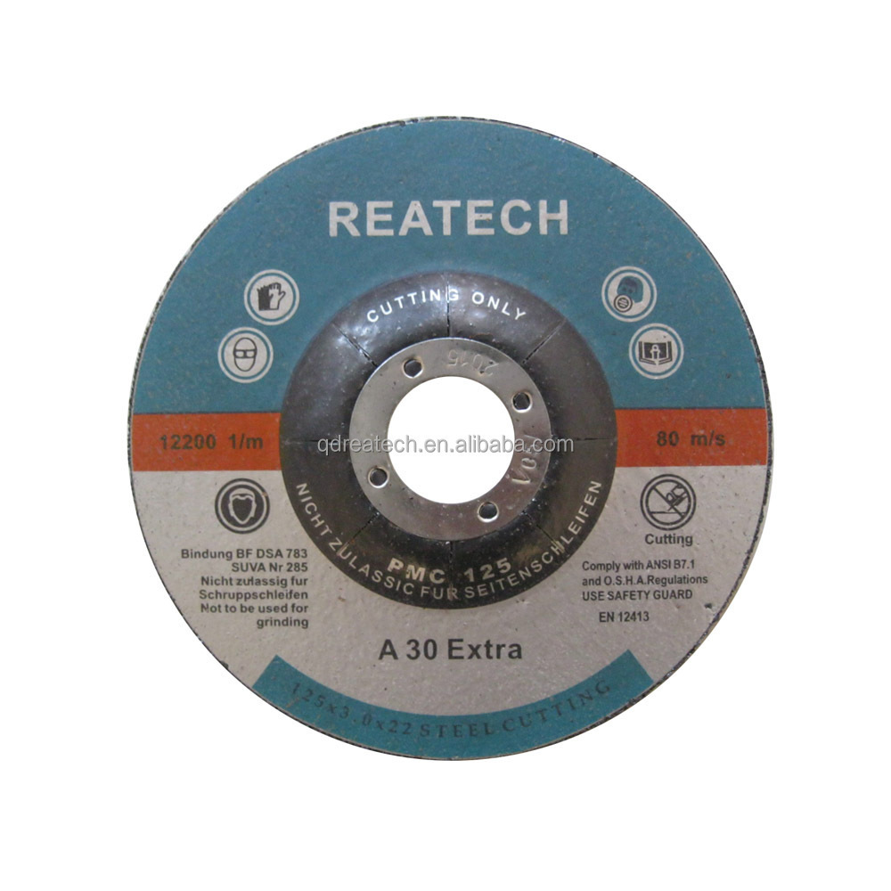 Type 42 Abrasive Depressed Center Angle Grinder Metal Cutting Disc