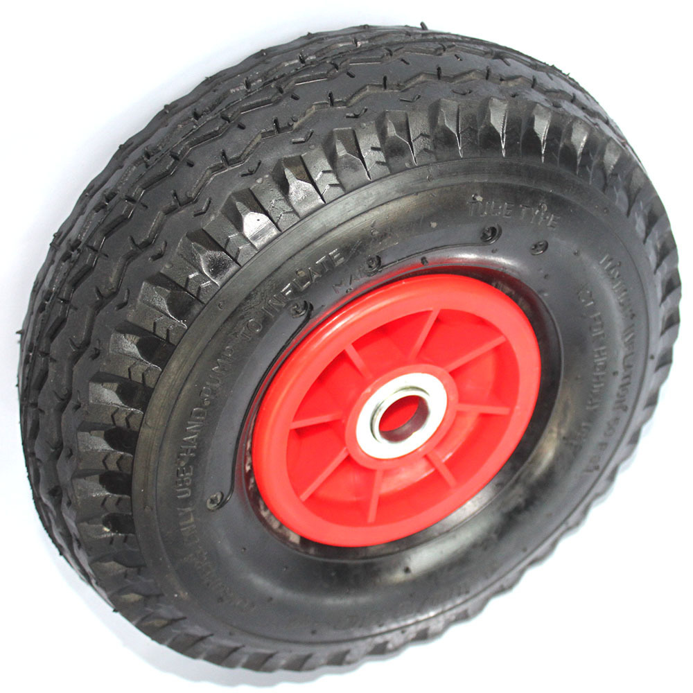 10 inch rubber wheel Pneumatic 4.10/3.50-4 Tire Wagon Utility cart Hand truck Replacement wheel