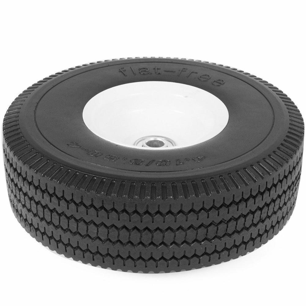 10 inch pu foam wheel  Offset Hub Hand Truck Tire Flat Free  4.10/3.50-4 pu foam wheel