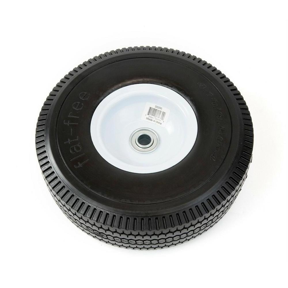 10 inch pu foam wheel  Offset Hub Hand Truck Tire Flat Free  4.10/3.50-4 pu foam wheel