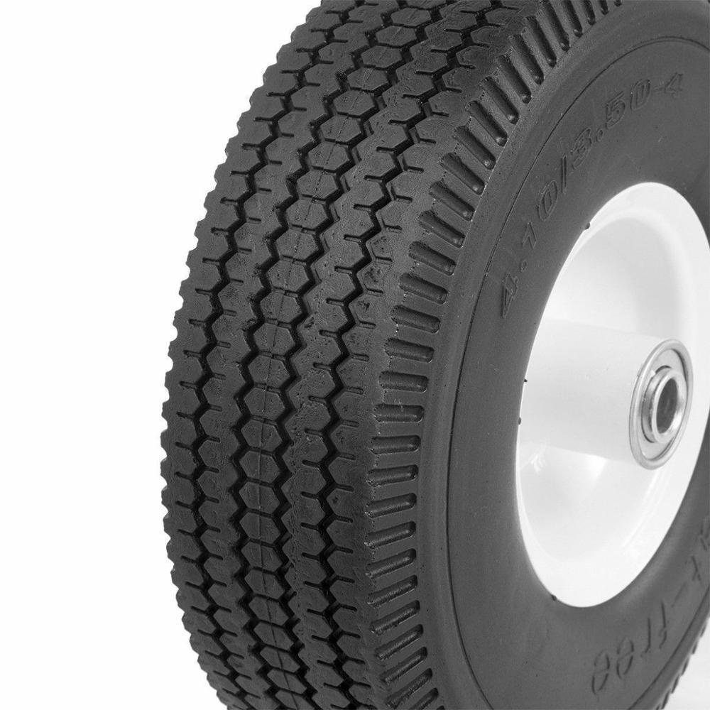 10 inch pu foam wheel  Offset Hub Hand Truck Tire Flat Free  4.10/3.50-4 pu foam wheel