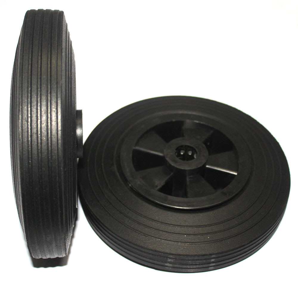 200X50 rubber solid wheel with roller bearing 20MM  8X2 inch rubber power tire