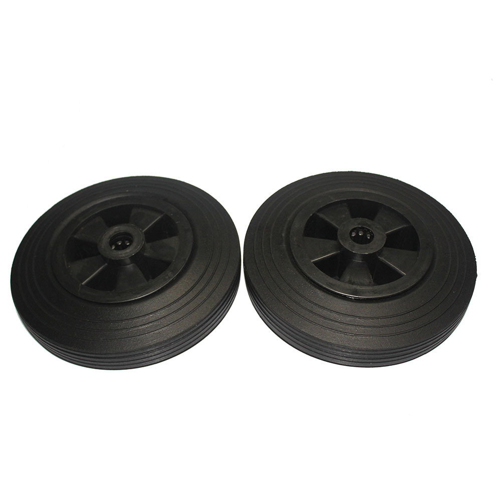 200X50 rubber solid wheel with roller bearing 20MM  8X2 inch rubber power tire