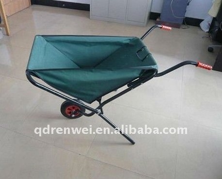 foldable wheelbarrow WB0400  folding fabric tray wheelbarrow   folding tool cart   Oxford barrow