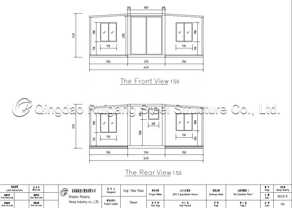 40ft Container 5 Bedroom House Luxury Modern Fabricated Expandable Transportable Homes