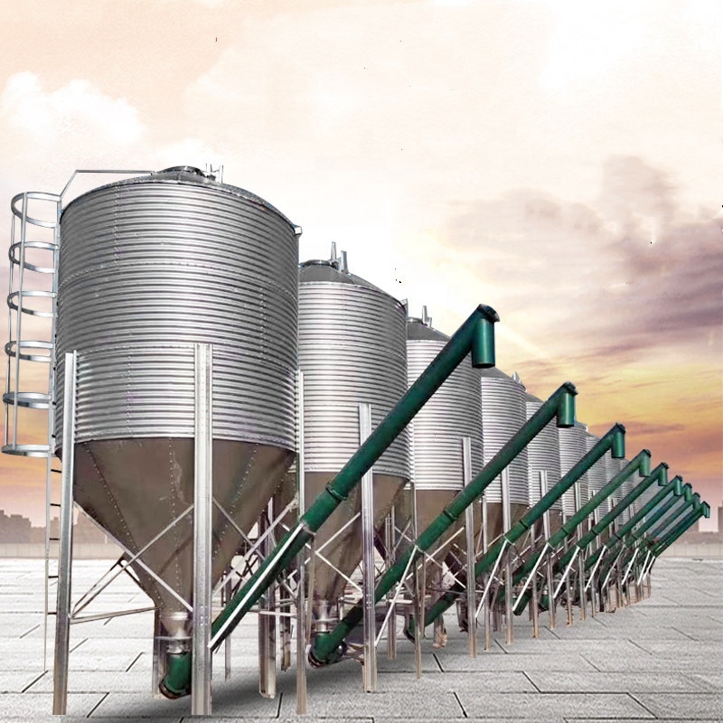 Grain steel silo used for sale feed silo pig farm Feeding system