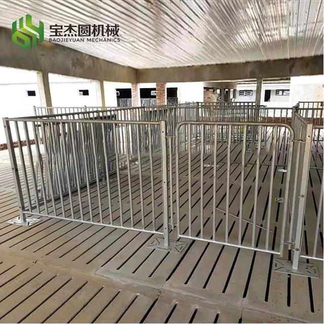 piggery farm equipment fattening pig crates galvanized steel stall pig cages for finishing pig pen