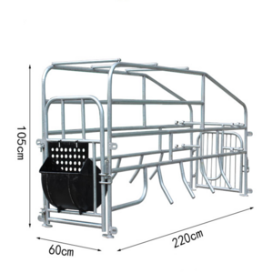 Sow Gestation Bed Galvanized Pig Farrowing Crates Pen Pig Flooring Stall Farrowing Bed Sow Equipment for sale