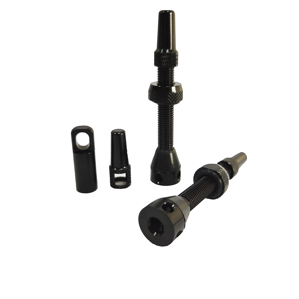 40/44/55/60/80 mm Alloy Presta Valve Stem Kit with Valve Core Remover Tool and Valve Stem caps