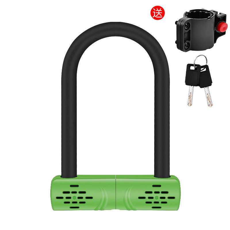 High Security Bike Lock With Keys Security Anti-theft Bicycle Lock For Bicycle Motorcycle Cycle U Lock  bike Accessories