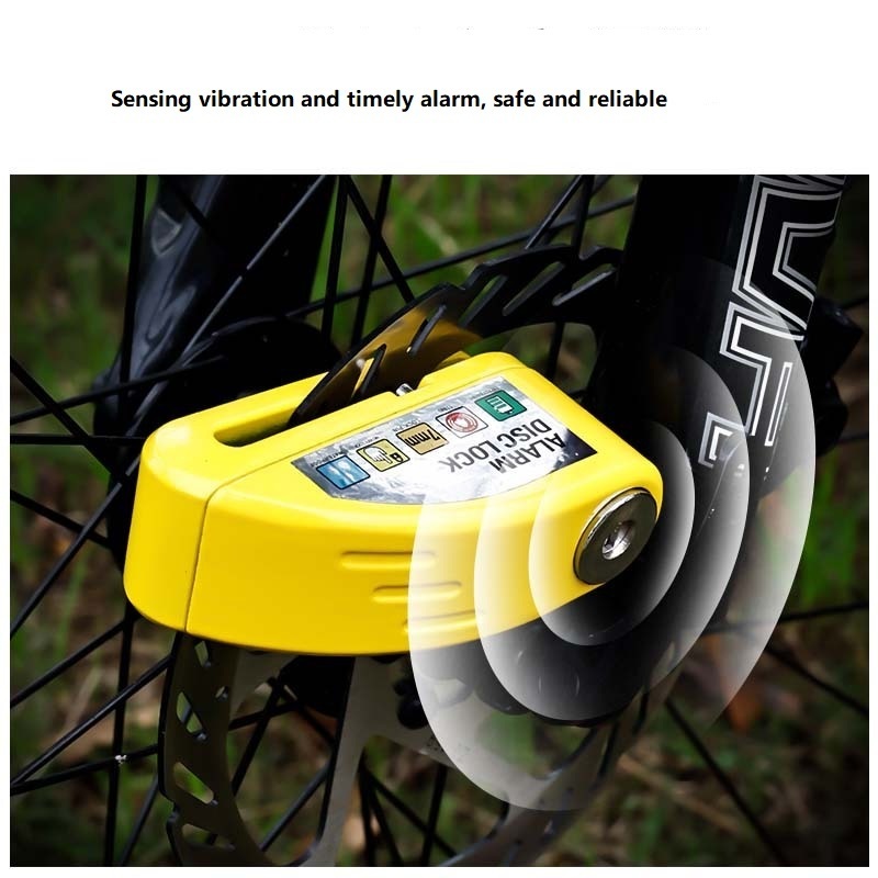 Electric bicycle High Security  Rear Wheel Lock Customizable Anti-theft Accessories Bike Disc Brake Lock