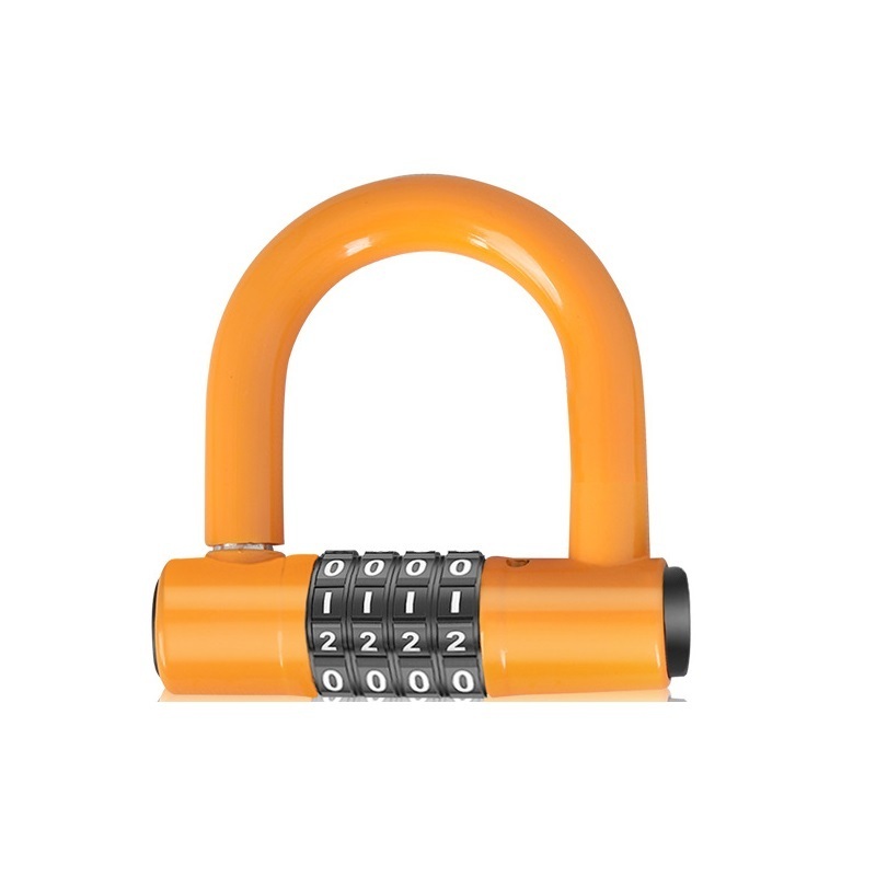 Bicycle U Lock 4-Digit Combination Password Lock, Anti-Theft, Heavy Duty,  Bikes, Motorcycles, Scooters lock