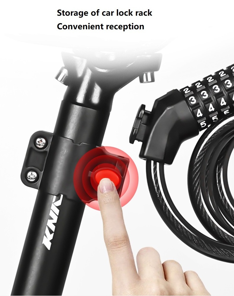 Lock Bike Keyless Silicone Bike Security Lock Combination Chain Bicycle Cable Bikelock Custom 4 Digit Locks