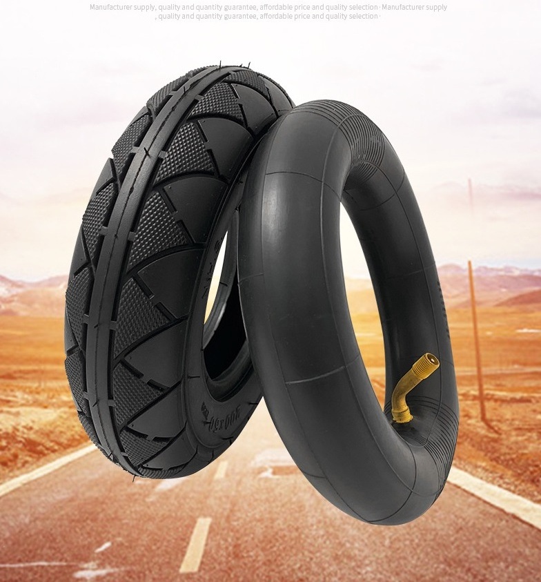 Quality Warranty Electric scooter tire inner tube 6x1 1/4  8x1 1/4'' 200x50  175x50  200x50 bent auto valve butyl rubber tube