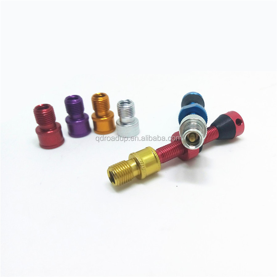 bicycle air adapter tubeless presta to Schrader valve adapter