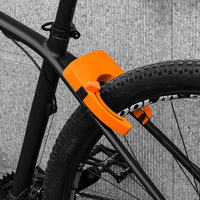 Public Bicycle Frame Lock rental system GPS tracking QR code scanning sharing horseshoe bike lock