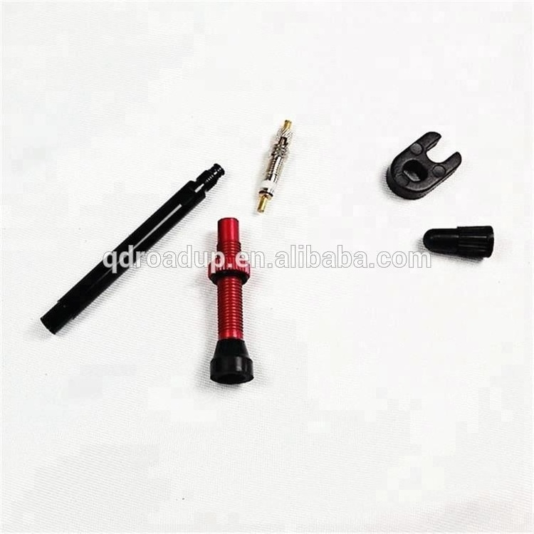 Bicycle components tubeless presta valve and valve extender