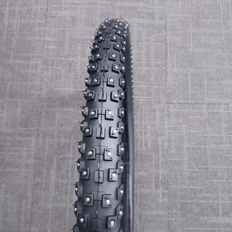 Bicycle Parts 27.5x2.10 Bicycle Snow Studded Spikes Tires Bike Winter Anti-slip Tyres