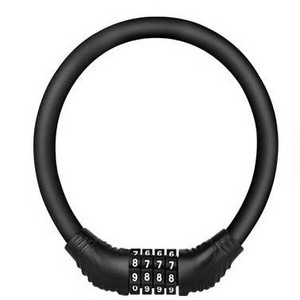 keyless silicone Cable Padlock custom 4 Digit locks Electric Mountain Bike Steel Wire Coded Bicycle Ring Lock For Multiple Uses