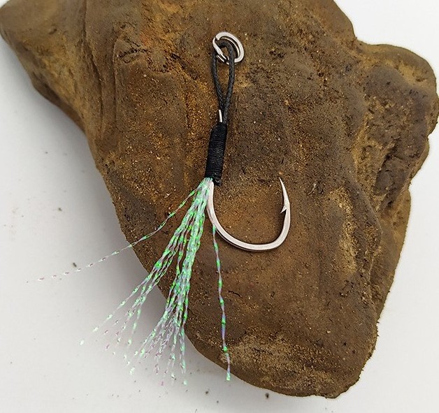 JETSHARK Jig Lure Assist Strong Hook Sea Saltwater  Jigging Double Barbed Feather Fishing jig assist hooks