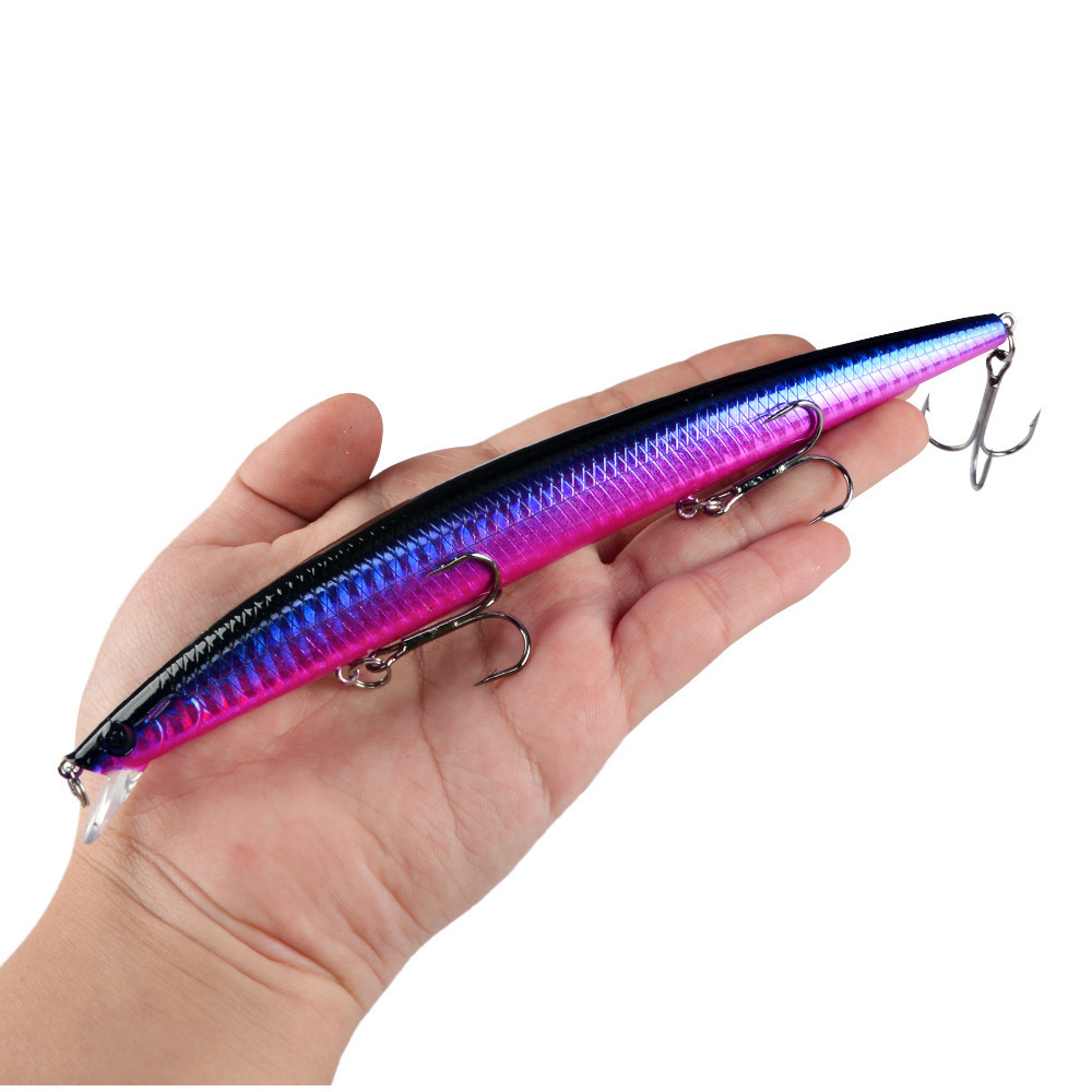 JETSHARK New Big 18cm 24g Saltwater Tuna Hard Plastic Bait Artificial Isca Pesca Sea Bass Minnow Fishing Lures