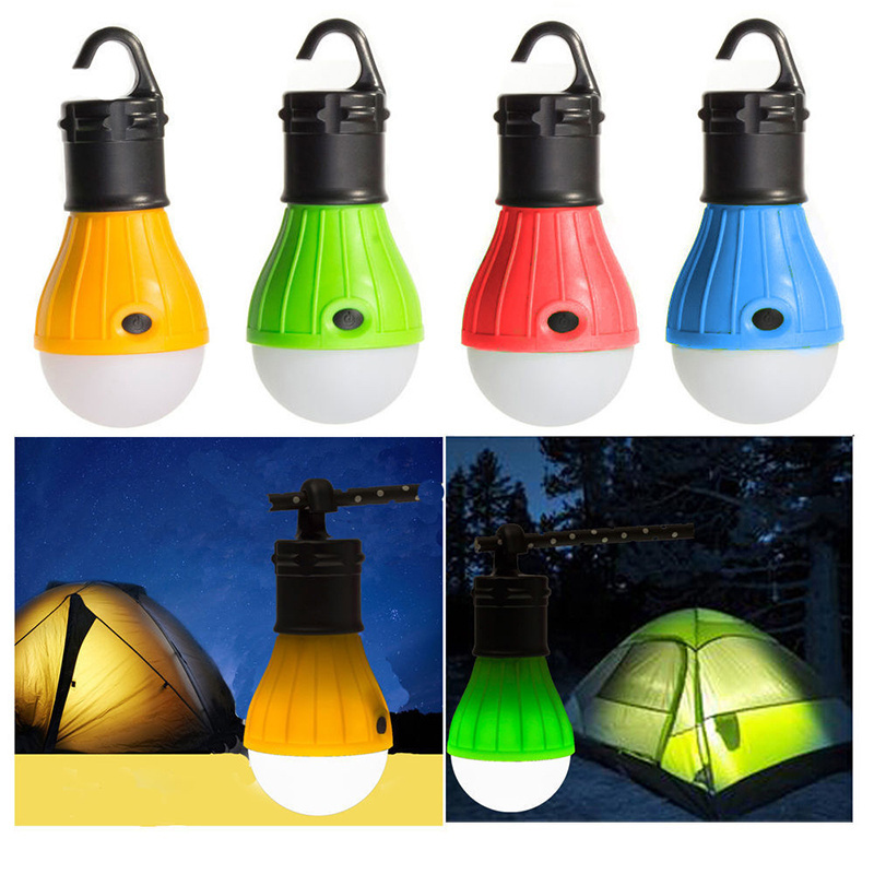 JETSHARK Lightweight Portable Decor Mini Lanterns 3 LED Battery Hanging Hiking Lamp ABS Camping Lights Fishing Tent Accessories