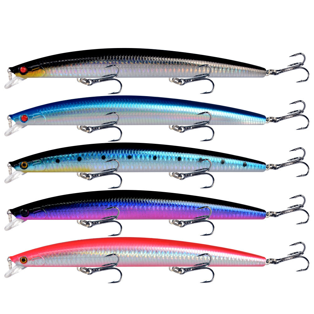 JETSHARK New Big 18cm 24g Saltwater Tuna Hard Plastic Bait Artificial Isca Pesca Sea Bass Minnow Fishing Lures