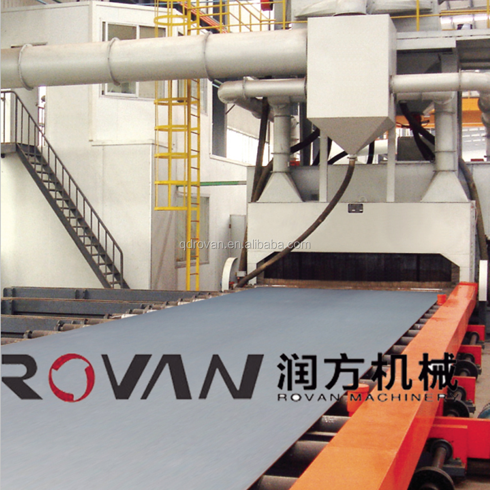 Steel Aluminum Metallic Parts Pass Through Overhead Monorail Conveyor Shot Blasting Machine Surface Cleaning Equipment