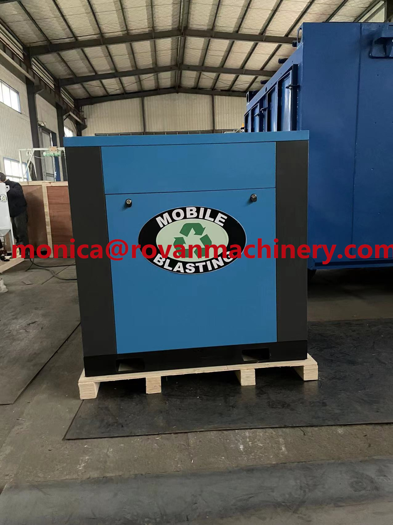 Electric Driven Air Compressor for Dustless Blasting Machine/ industry air compressor