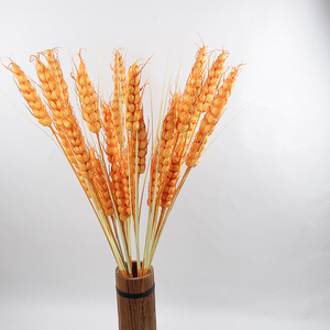 Wholesale 2022 New artificial wheat stalks realistic gold wheat ears pampas grass For Room Bedroom Decoration