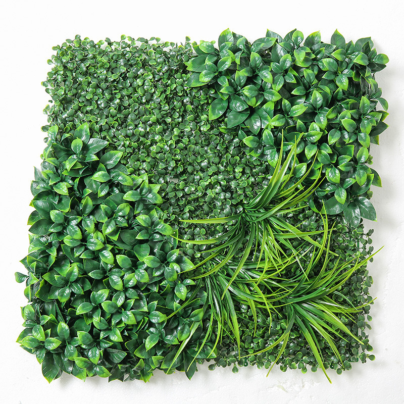 Wholesale Panel Green Grass Wall Artificial Foliage Wall Backdrop 60*40cm Artificial Lawn