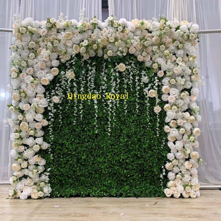 Hot sale artificial green grass wall green plant  backdrop for party decor artificial wedding back drops