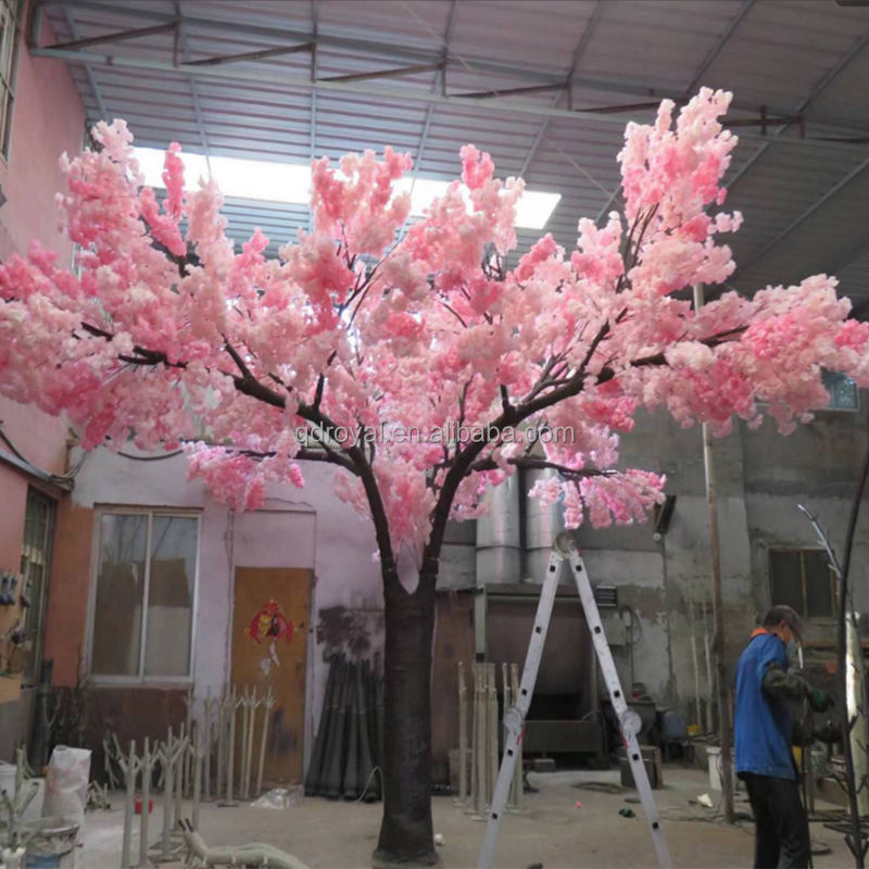 1.2M artificial tree Light pink wedding decoration plastic Cherry Blossom tree centerpieces for wedding table