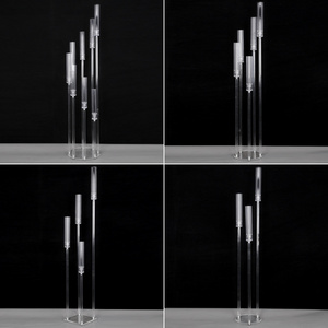 A-CH01Simple Modern Acrylic Candle Holder Wedding Acrylic Candle Holders Cheap Wedding Decoration Table Centerpiece