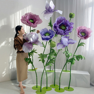 Wedding Supplier Artificial Flowers Large Size Paper Giant Flowers And Plants Decoration Flowers For Wedding Event Party