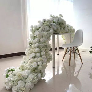 Best selling products 2023 Artificial row wholesale Flower runner arch wedding decorations hall table decoration centerpiece