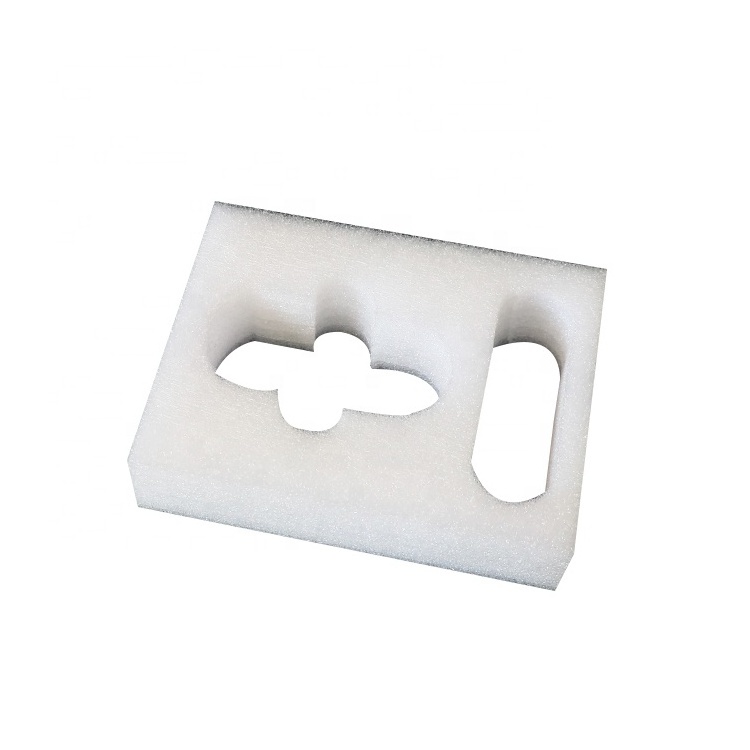 Custom White Polyethylene Protective Eva Foam Insert For Electronics High Density Cut Foam Packaging