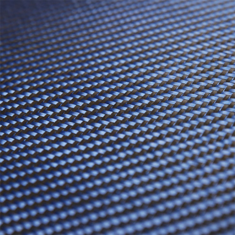 3k 240gsm Twill Blue Black Kevlar Carbon Fiber Fabric