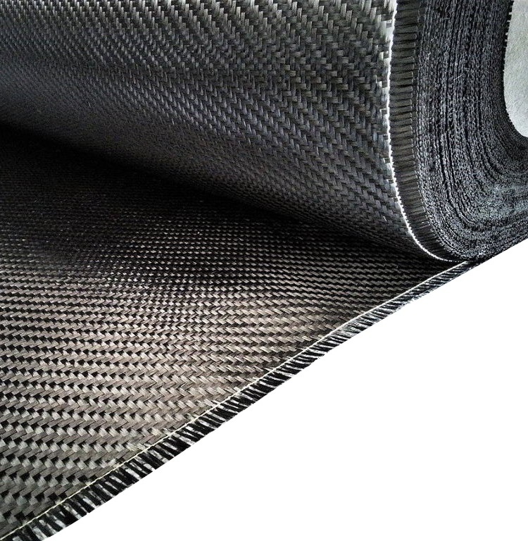 3K/6K/12K/24K  100G/120G/200G/240G/300G Light Weight Twill/Plain Woven Carbon Fiber Cloth